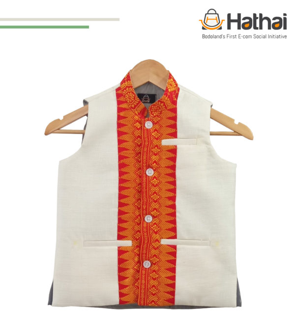 Ethnic on sale sleeveless jacket